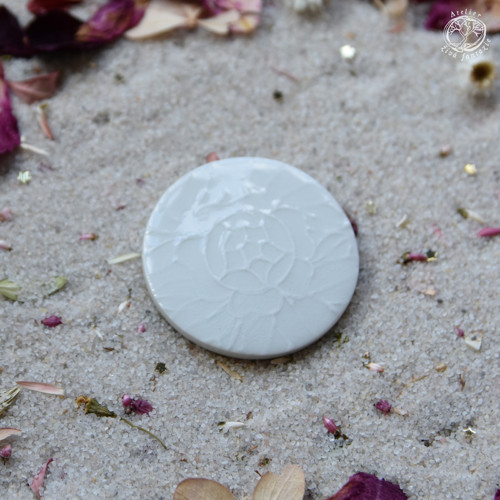 Porcelánová brož - Růže — foto 4