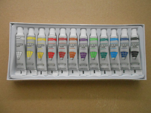 Barvy na textil 12 ks netoxické — foto 2