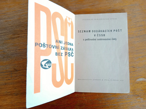 PSČ -Poštovní směrovací čísla 1972 — foto 2