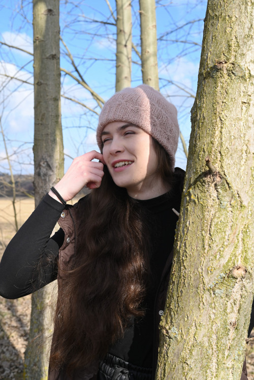 Čepice pudrová růžová — foto 3