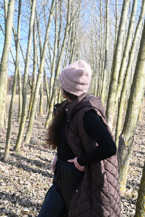 Čepice pudrová růžová — foto 4