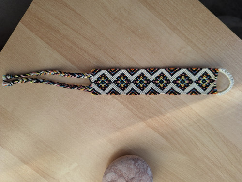 Macramé náramek barevné čtverce — foto 3