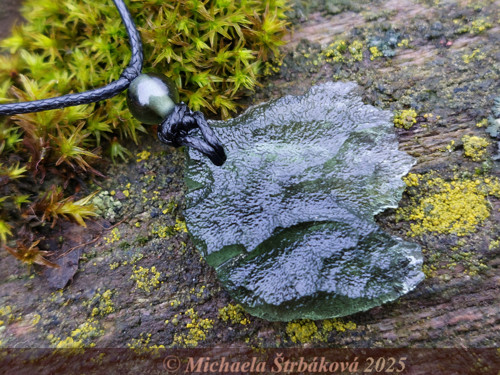 Náhrdelník/amulet s vltavíny UNISEX — foto 2