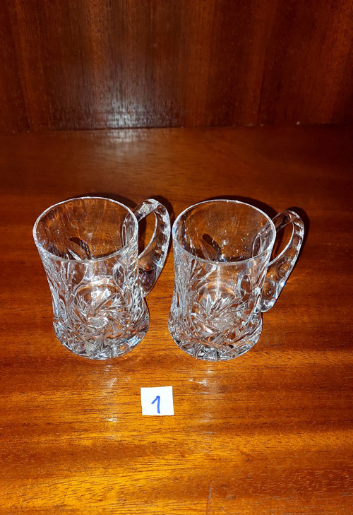 Broušené sklenice-odlivky, panakovky — foto 6