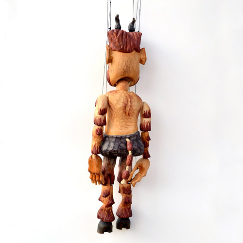 Faun / ručně vyřezávaná loutka / 55cm — foto 4