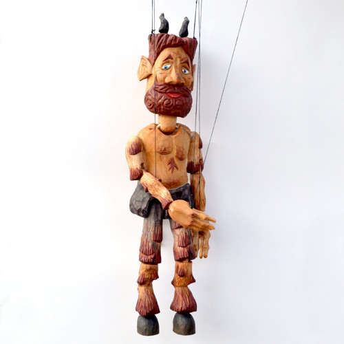 Faun / ručně vyřezávaná loutka / 55cm — foto 2
