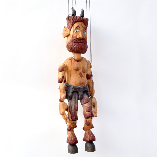 Faun / ručně vyřezávaná loutka / 55cm — foto 3