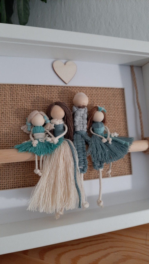 Macramé rodina v rámečku 4 — foto 2