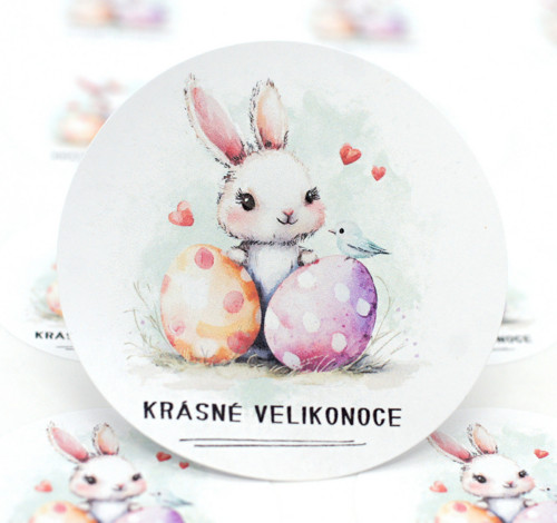 Krásné Velikonoce samolepky 24 ks — foto 2