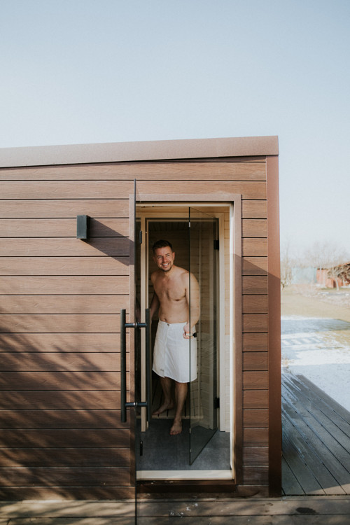 Lněný pánský kilt do sauny — foto 4