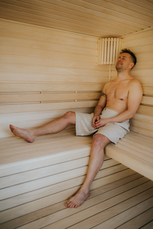 Lněný pánský kilt do sauny — foto 5