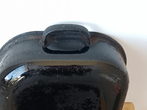 Smaltovaný černý pekáč 40 cm — foto 4