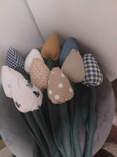 Set šitých výrobků - modrohnědá varianta — foto 3