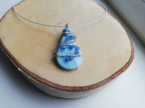 Modrý náhrdelník — foto 5