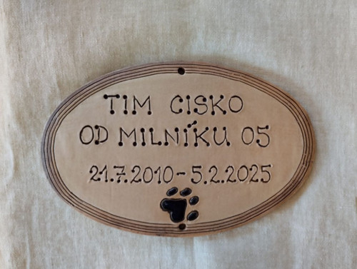 Psí kachel s vlastním textem - objednávka 2 ks — foto 2
