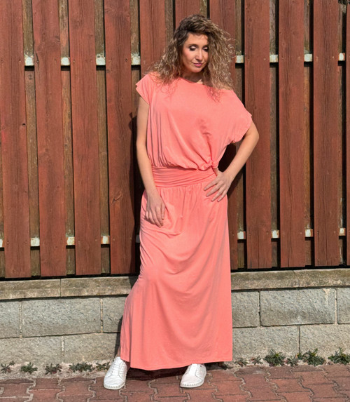 Dlouhá sukně lososová — foto 4
