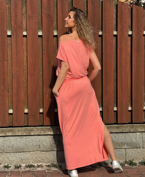 Dlouhá sukně lososová — foto 3