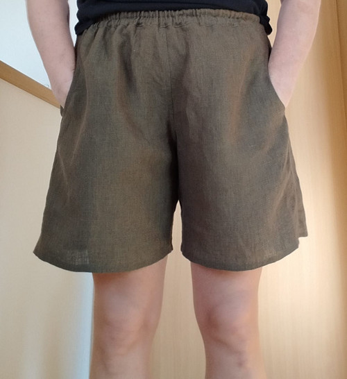 Lněné šortky s kapsami — foto 2