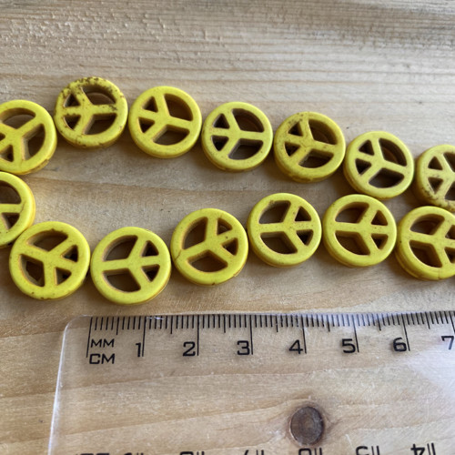 Peace žluté, 4 ks — foto 2