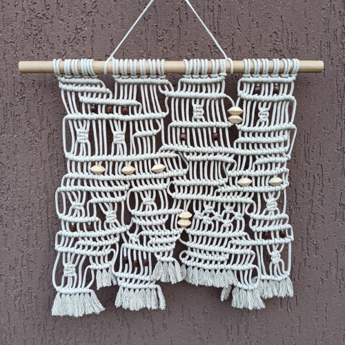 Moderní abstraktní dekorace, macramé — foto 4