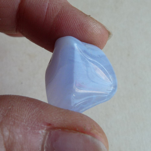 Chalcedon modrý krajkový - 2,3 cm - Extra! — foto 4