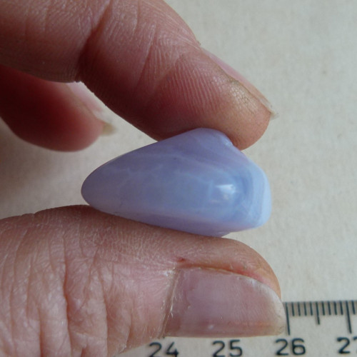 Chalcedon modrý krajkový - 2,3 cm - Extra! — foto 6