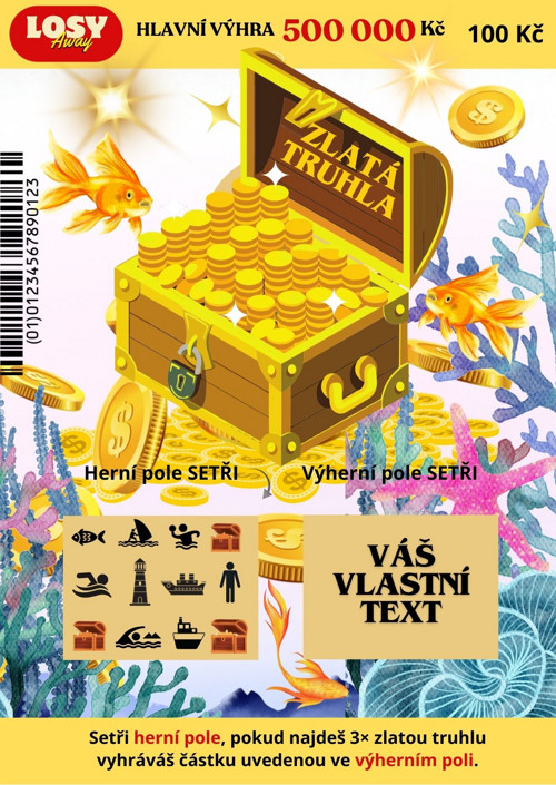 Stírací los "VÁŠ VLASTNÍ TEXT " — foto 4