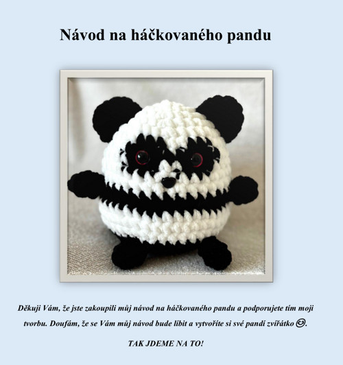 Návod na háčkovanou pandu — foto 2