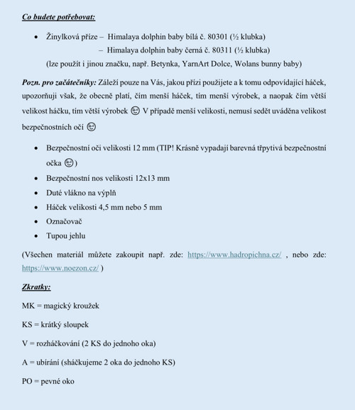 Návod na háčkovanou pandu — foto 3