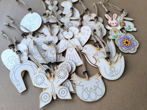 Srdíčko z překližky 7 cm (1) — foto 2