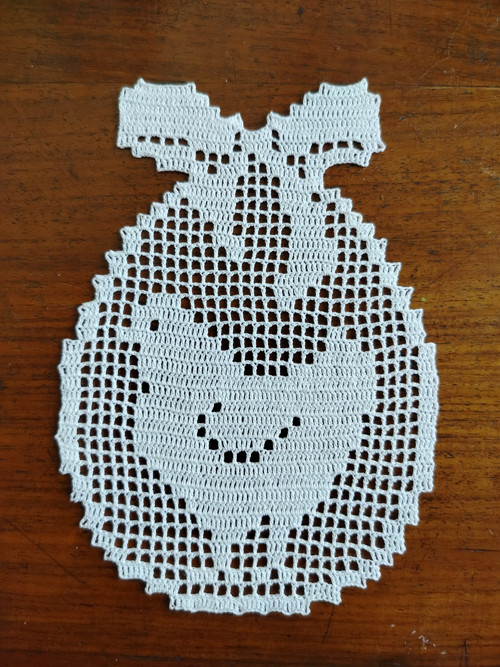 Háčkované velikonoční závěs Slepička — foto 2