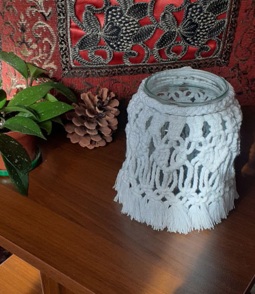 Macramé svícen — foto 2
