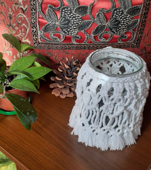 Macramé svícen — foto 6
