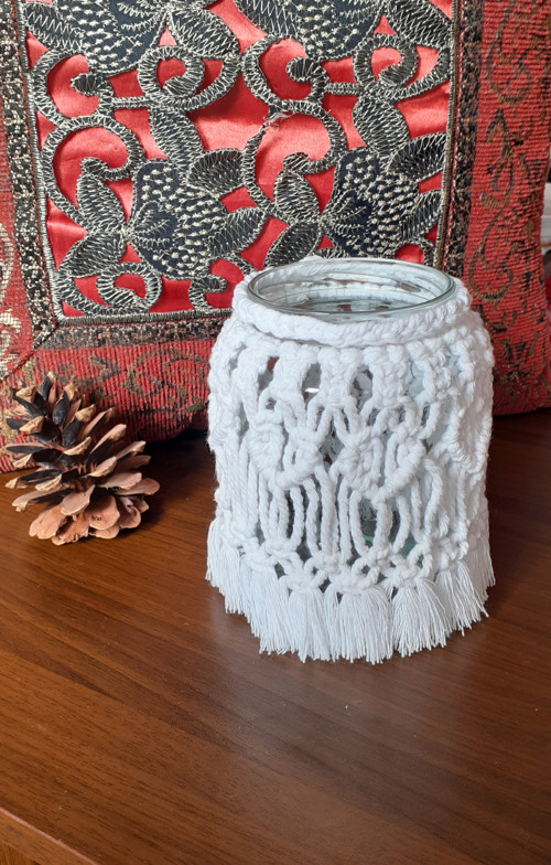 Macramé svícen — foto 4
