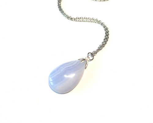 Chalcedon, řetízek chir.ocel — foto 2