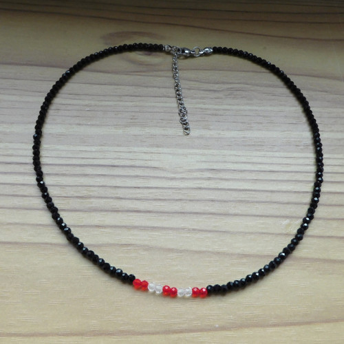 Náhrdelník - černý spinel...... — foto 5
