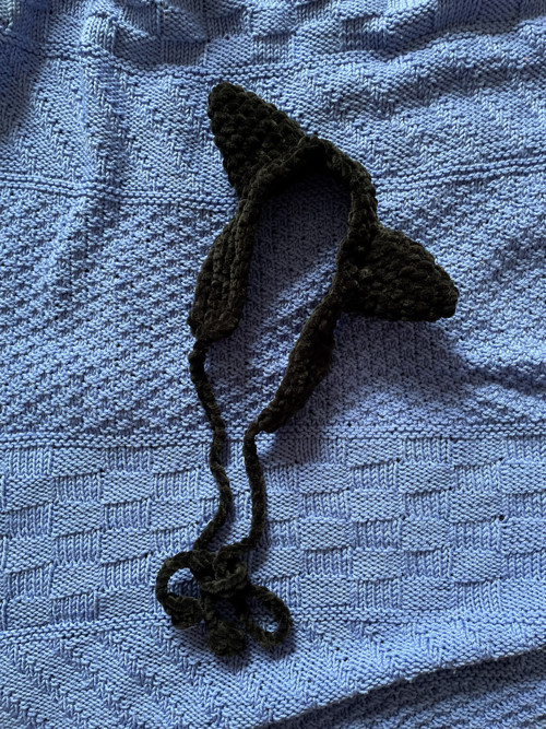 Čelenka s oušky Černá kočka — foto 3
