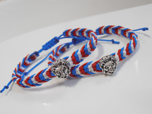 *Náramek Český lev* - macramé (Unisex) — foto 3