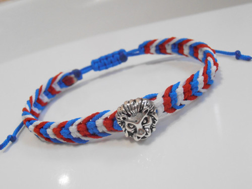 *Náramek Český lev* - macramé (Unisex) — foto 5