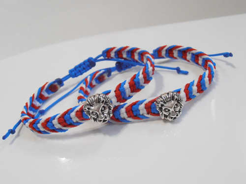 *Náramek Český lev* - macramé (Unisex) — foto 4