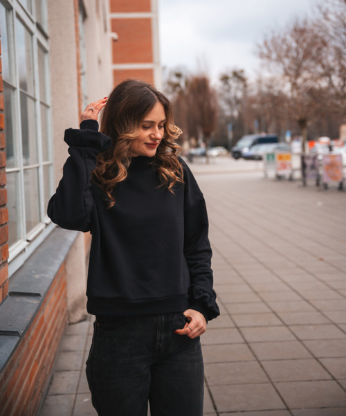 Mikina FLOR allblack — foto 4
