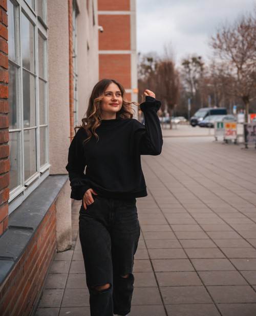 Mikina FLOR allblack — foto 2