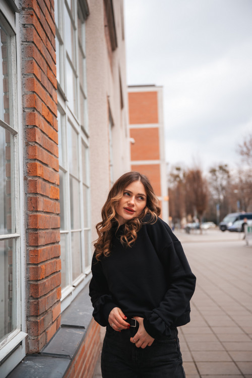 Mikina FLOR allblack — foto 6