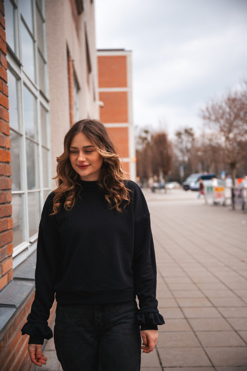 Mikina FLOR allblack — foto 3