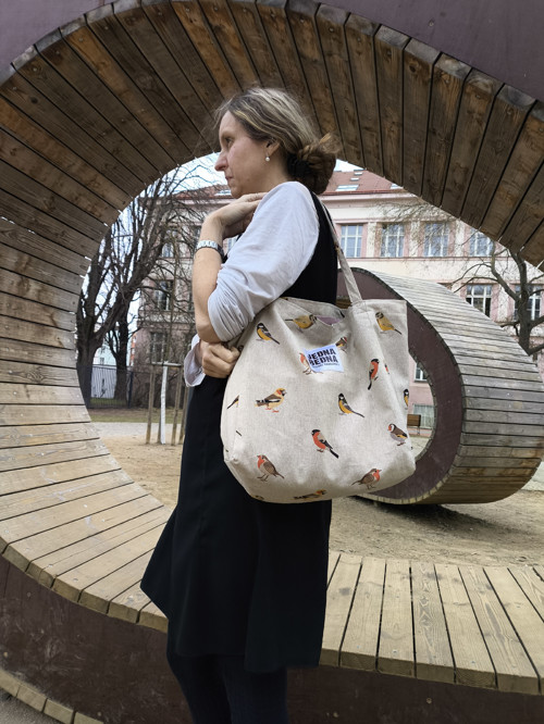 Látková taška- Shopper - Ptáčči — foto 2