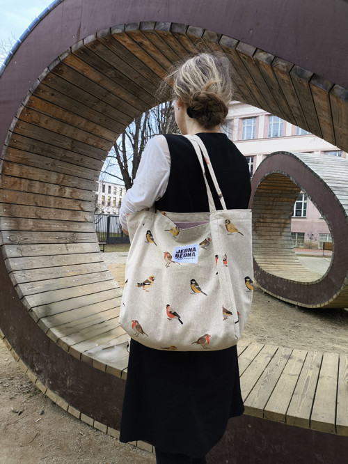 Látková taška- Shopper - Ptáčči — foto 3