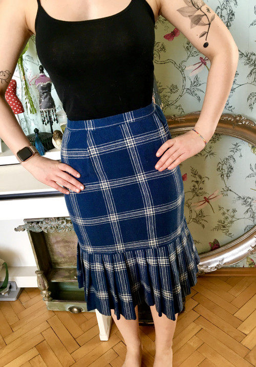Vintage sukně tartan — foto 2