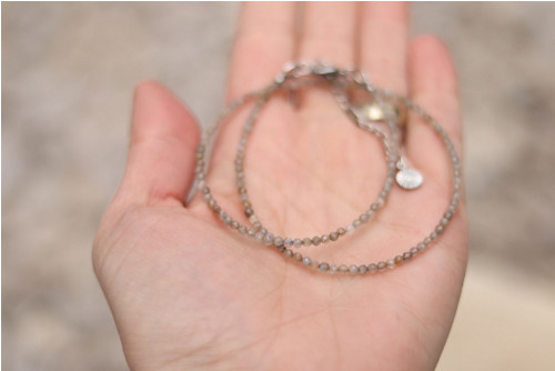 Náhrdelník choker labradorit — foto 2