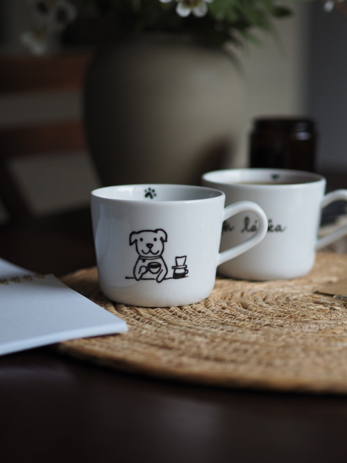 Ručně malovaný hrníček PES+KAFE — foto 3