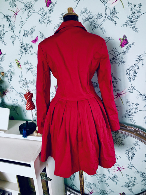 Kabát jarní trenčkot red — foto 5